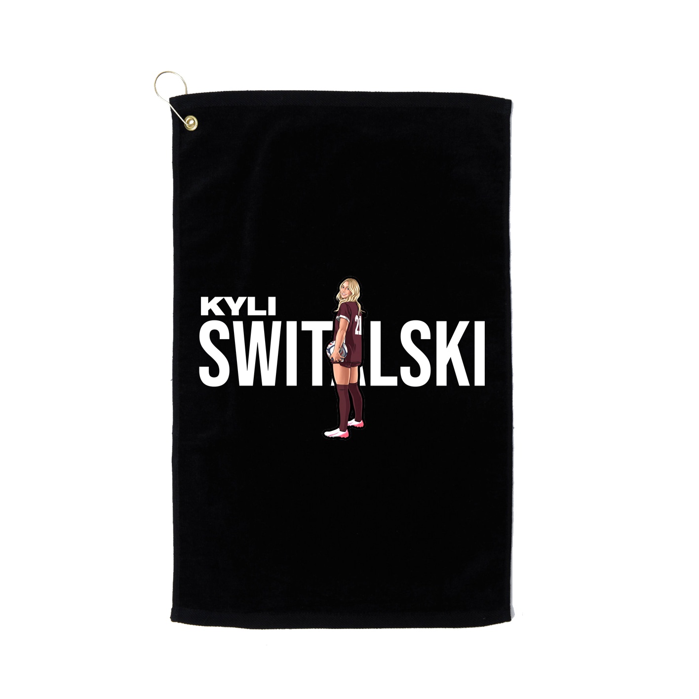 Golf Towel — Player Name in Black