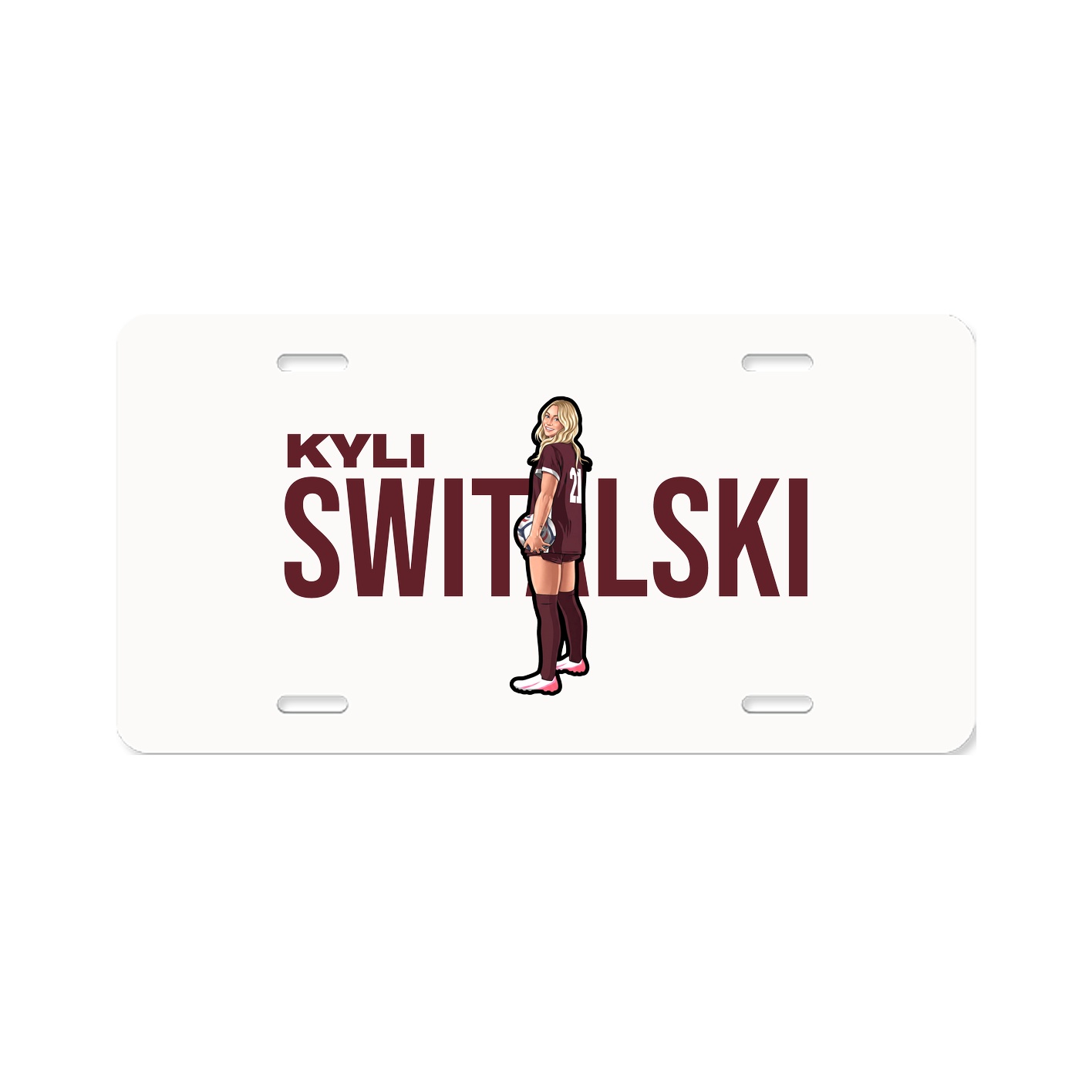 License Plate — Player Name in Classic