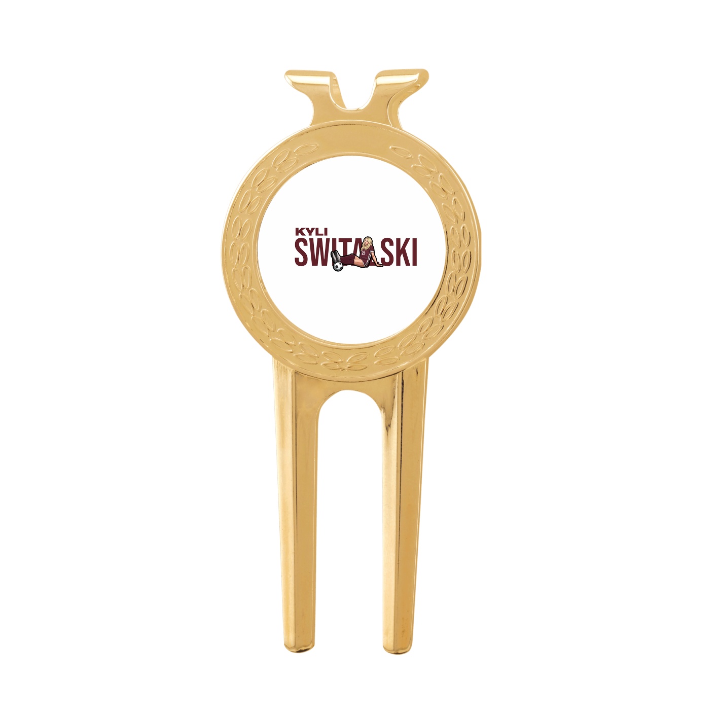 Divot Tool with Ball Marker — Player Name in Classic