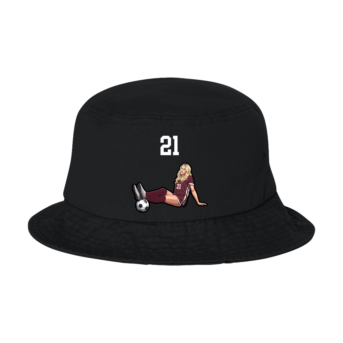 Bucket Cap — Number Top in Black