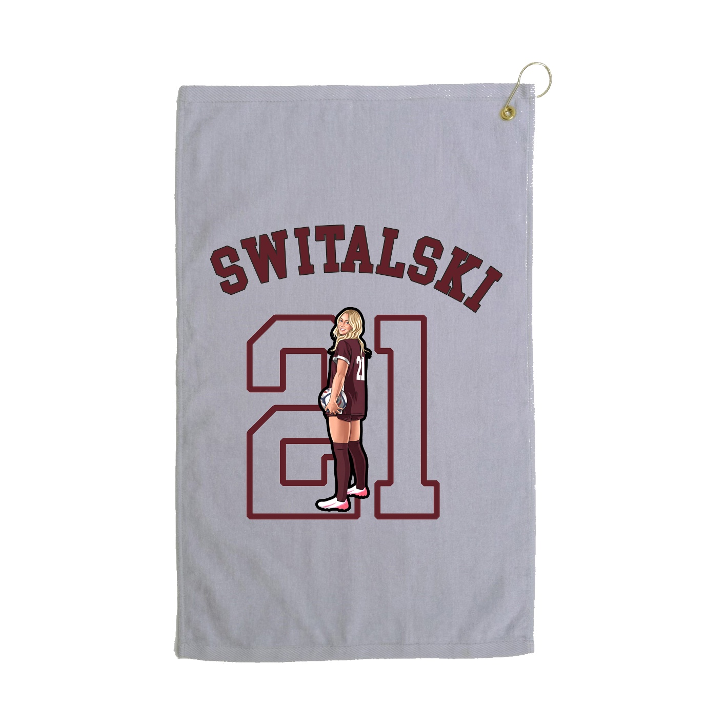 Golf Towel — Shirsey Arch in Grey