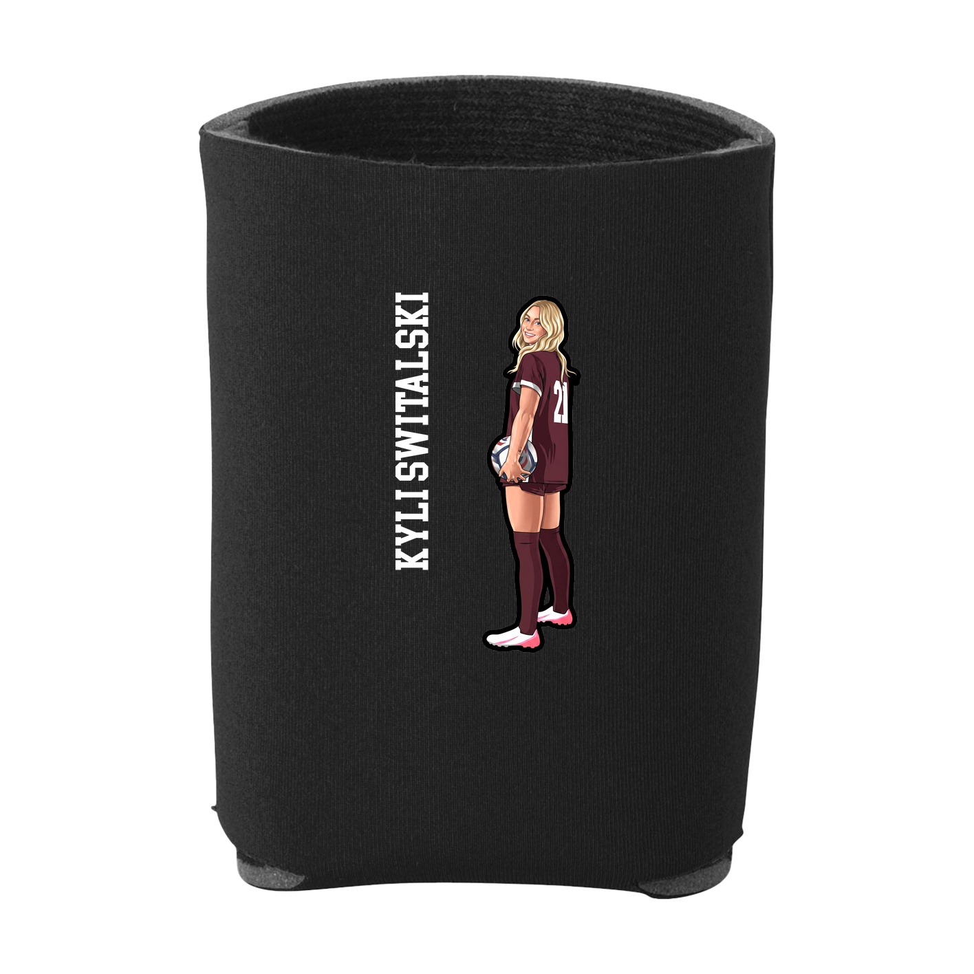 Can Holder — Name Vertical in Black