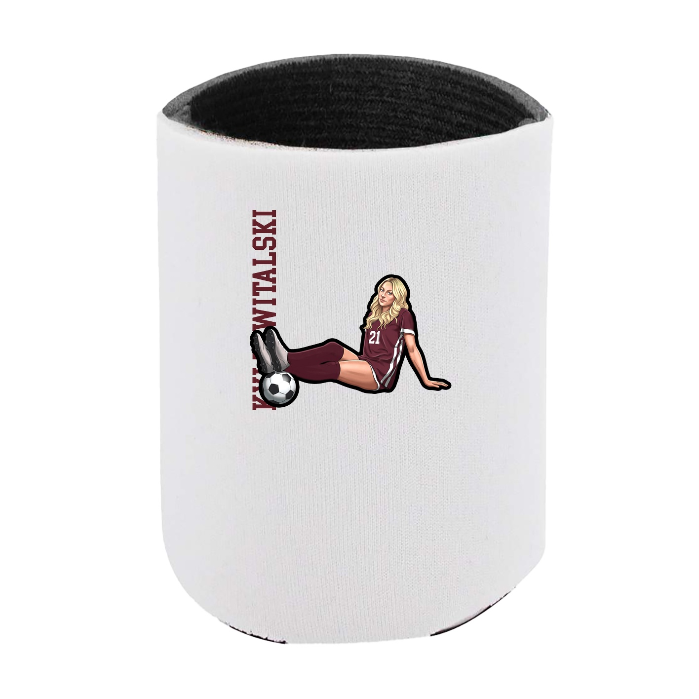 Can Holder — Name Vertical in White