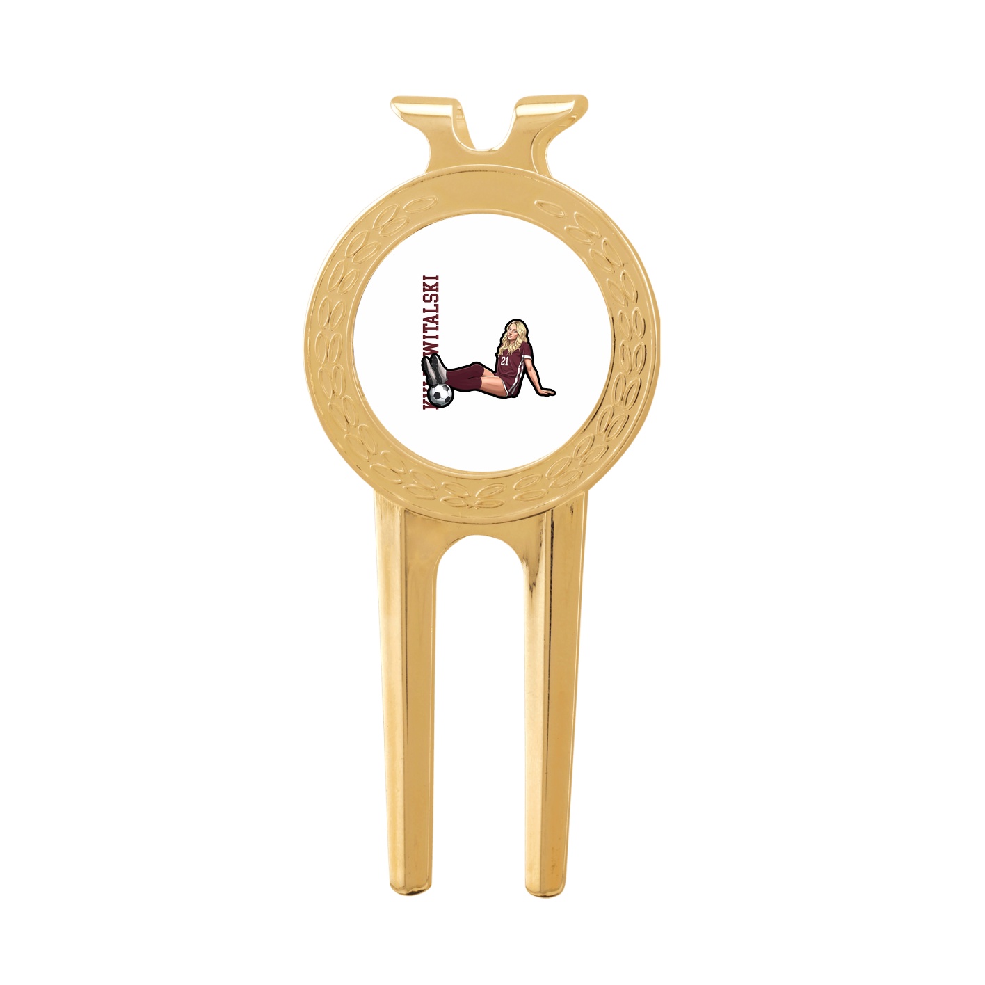 Divot Tool with Ball Marker — Name Vertical in Classic