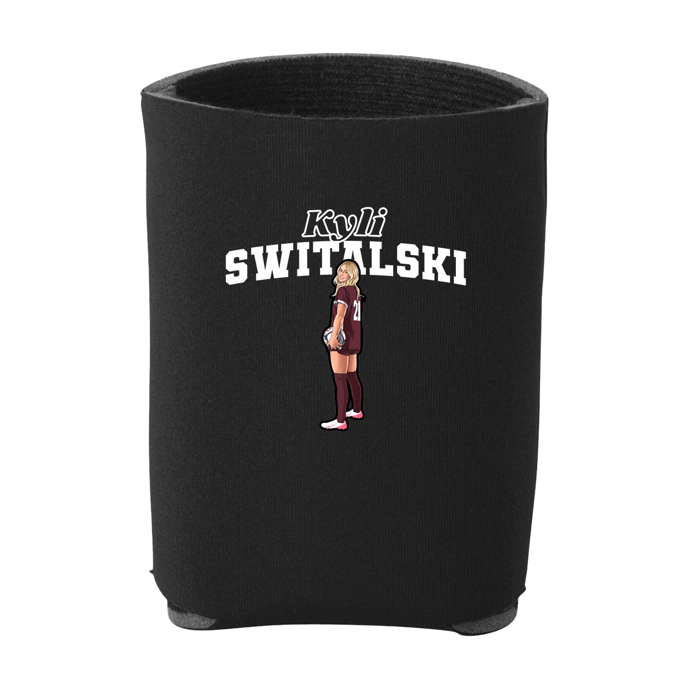 Can Holder — Name Arch in Black