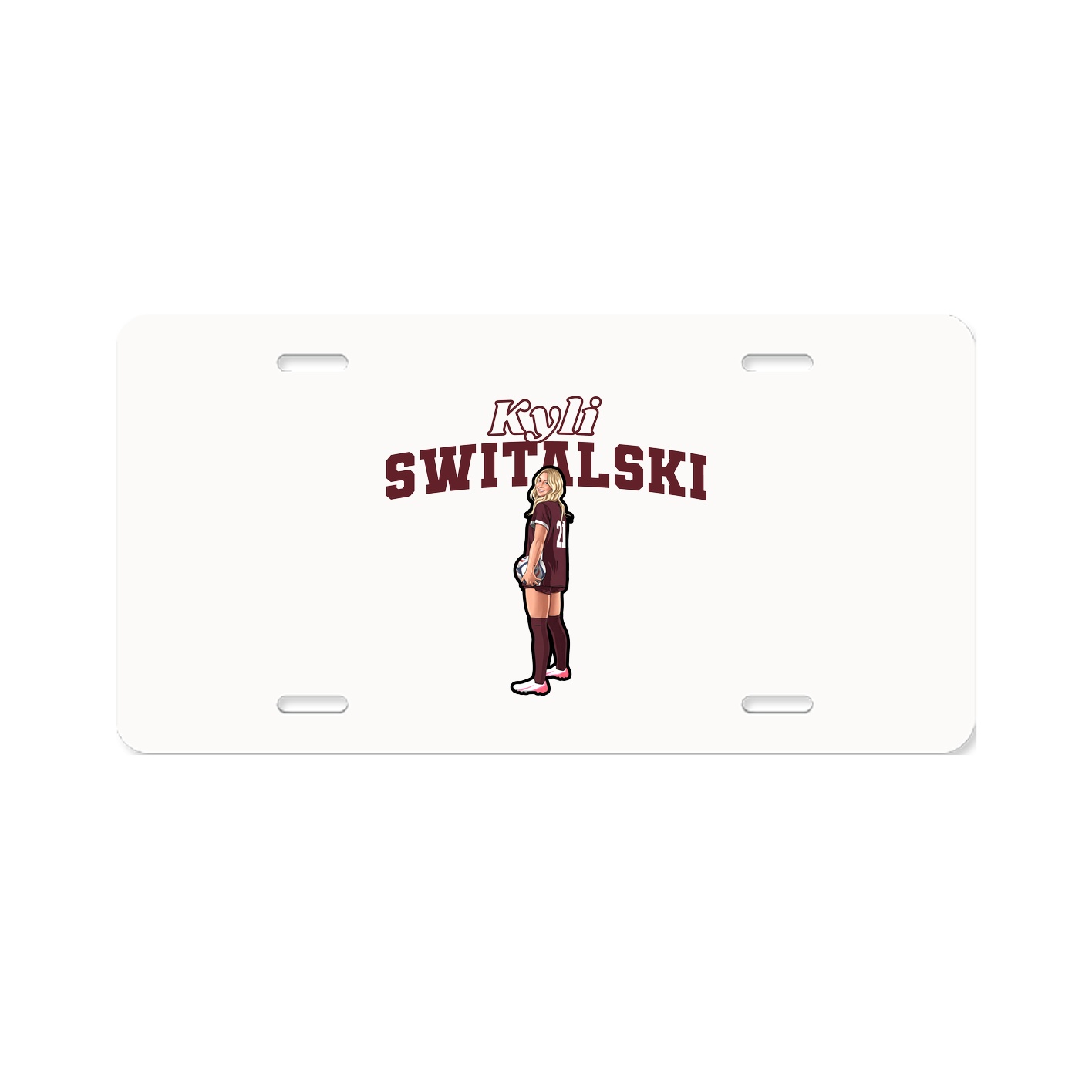 License Plate — Name Arch in Classic