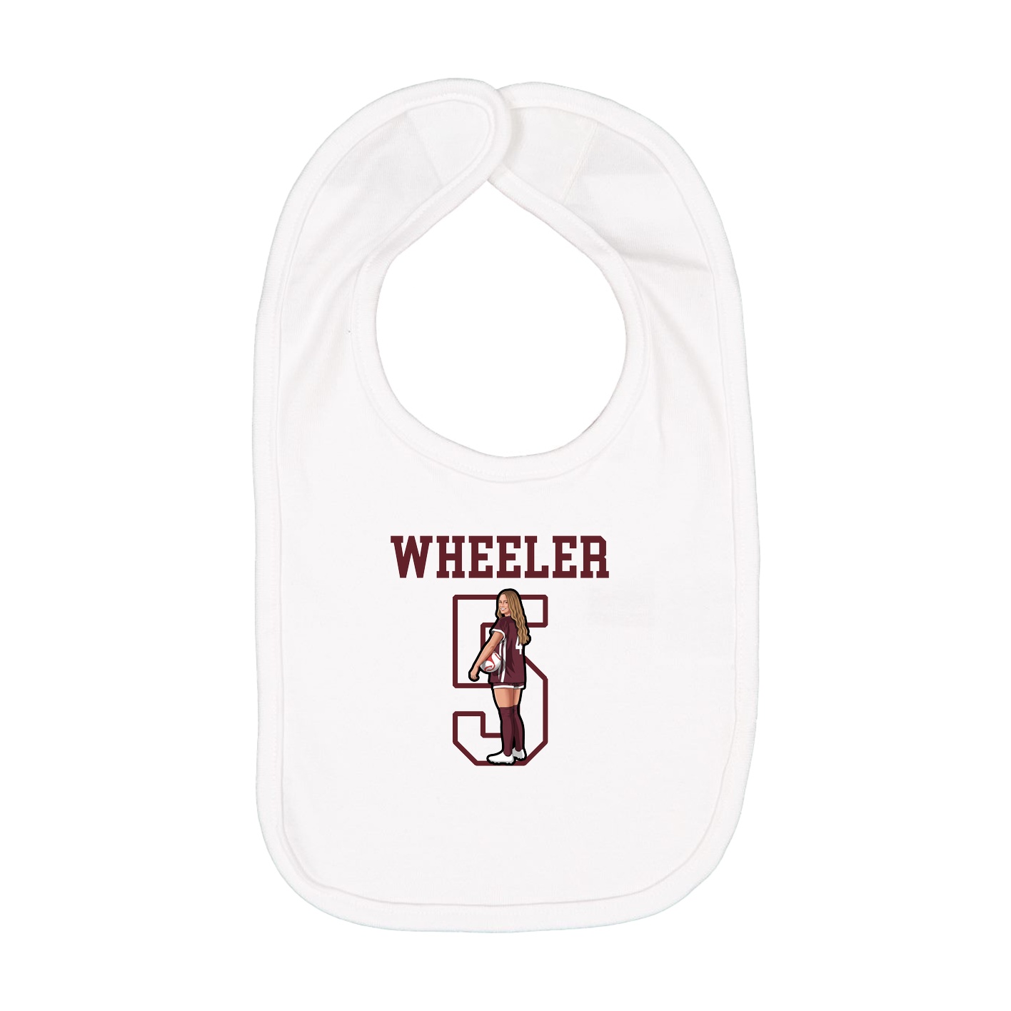 Infant Bib — Shirsey in White