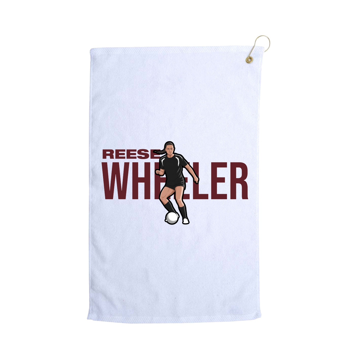 Golf Towel — Player Name in White