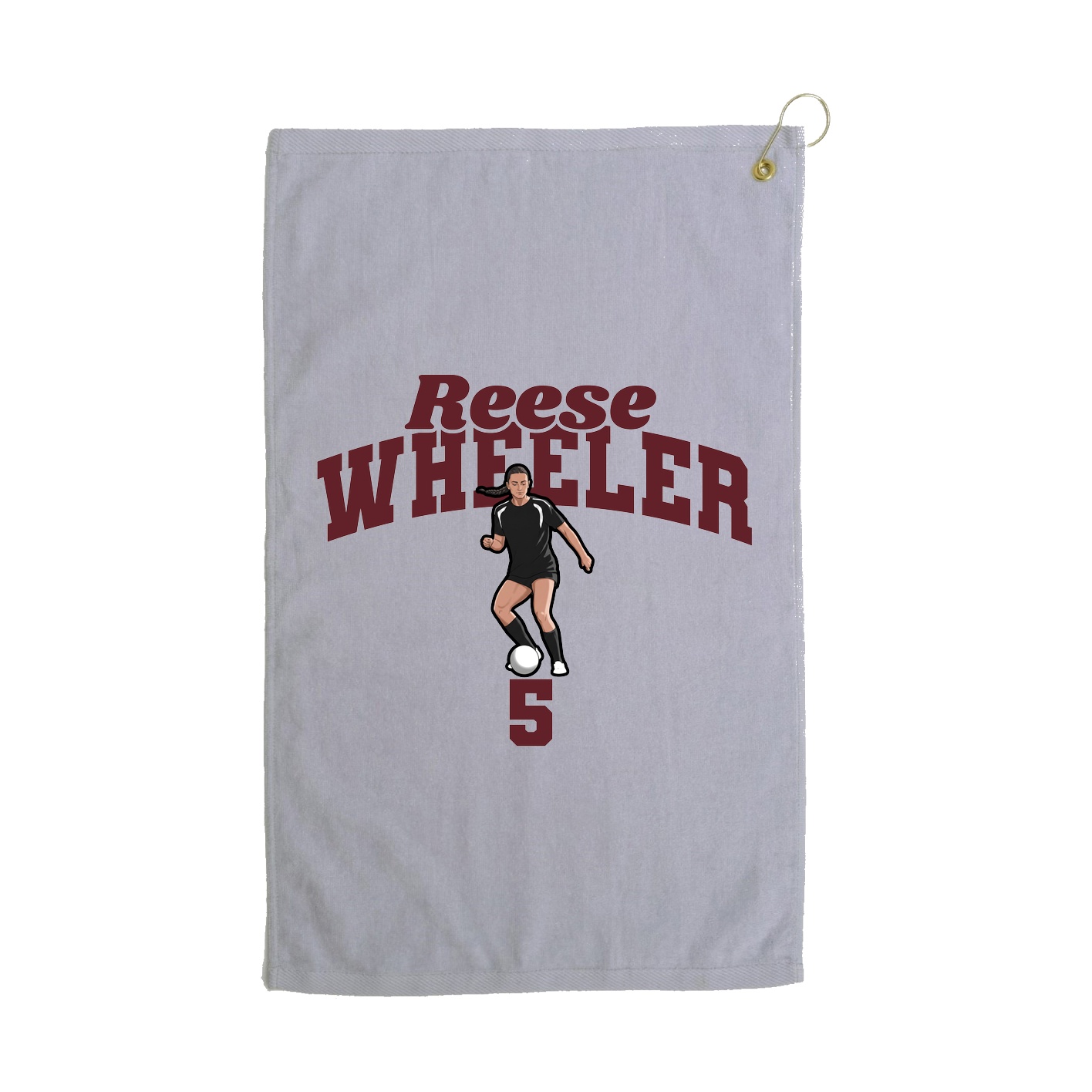 Golf Towel — Signature Arch in Grey