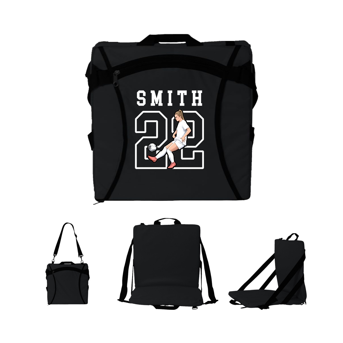 Folding Stadium Seat — Shirsey in Black
