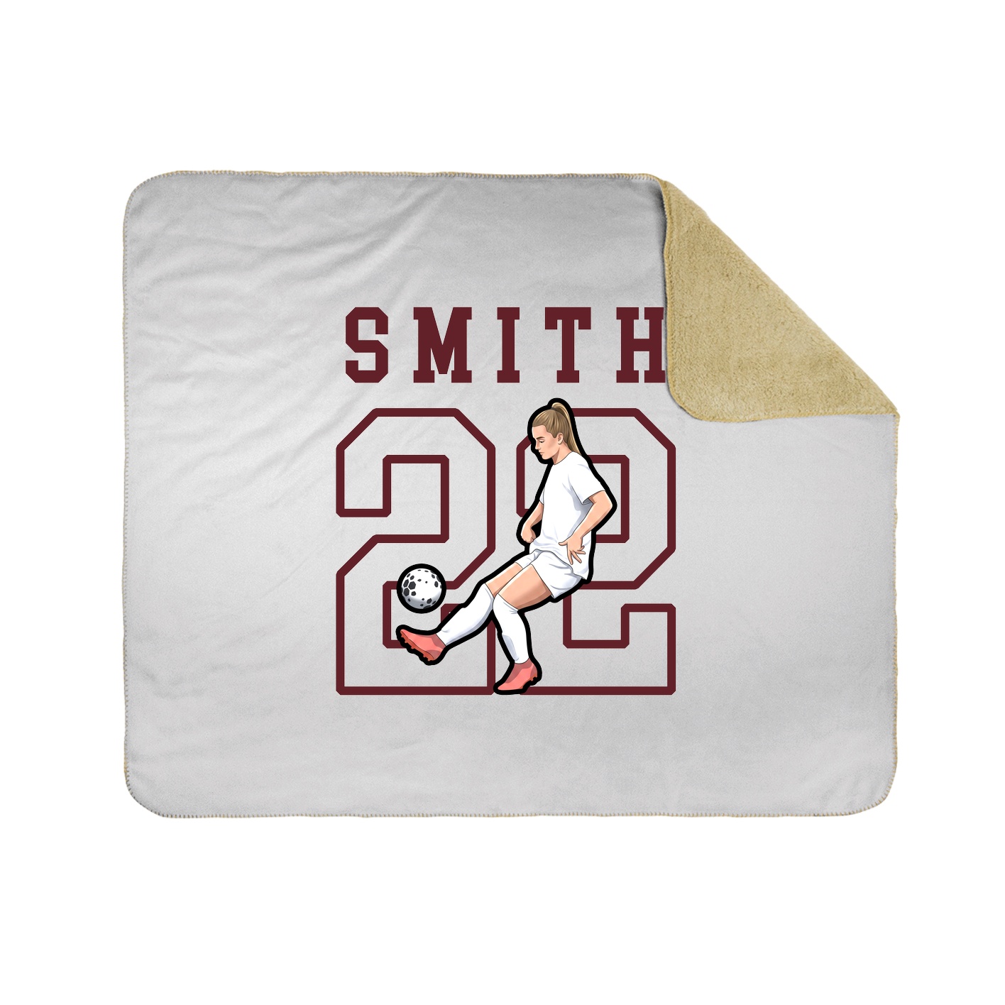 Throw Blanket — Shirsey in White