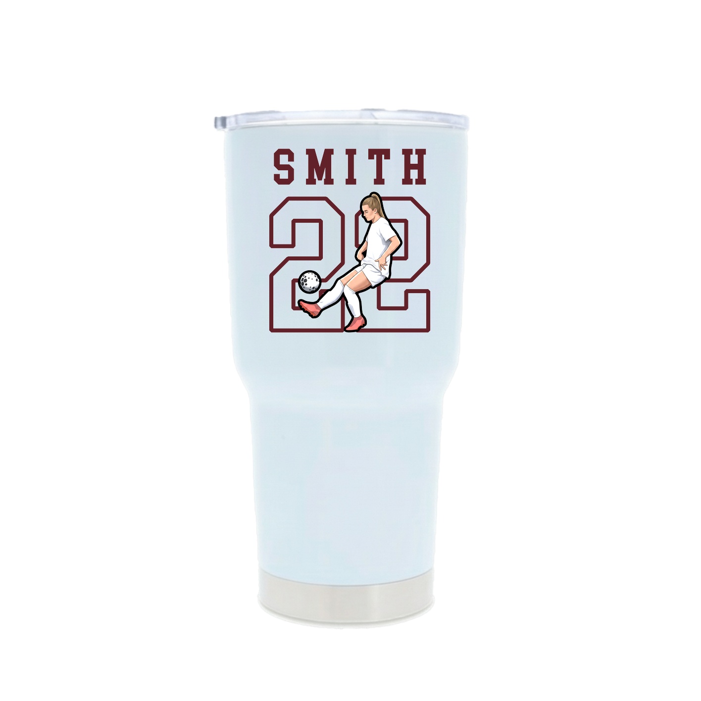 30oz Stainless Steel Tumbler — Shirsey in White