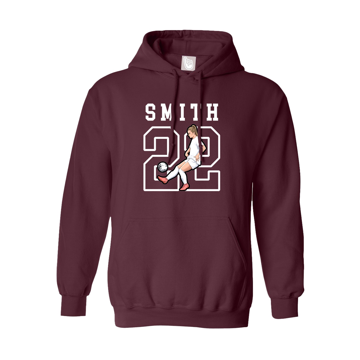 Hoodie — Shirsey in Maroon
