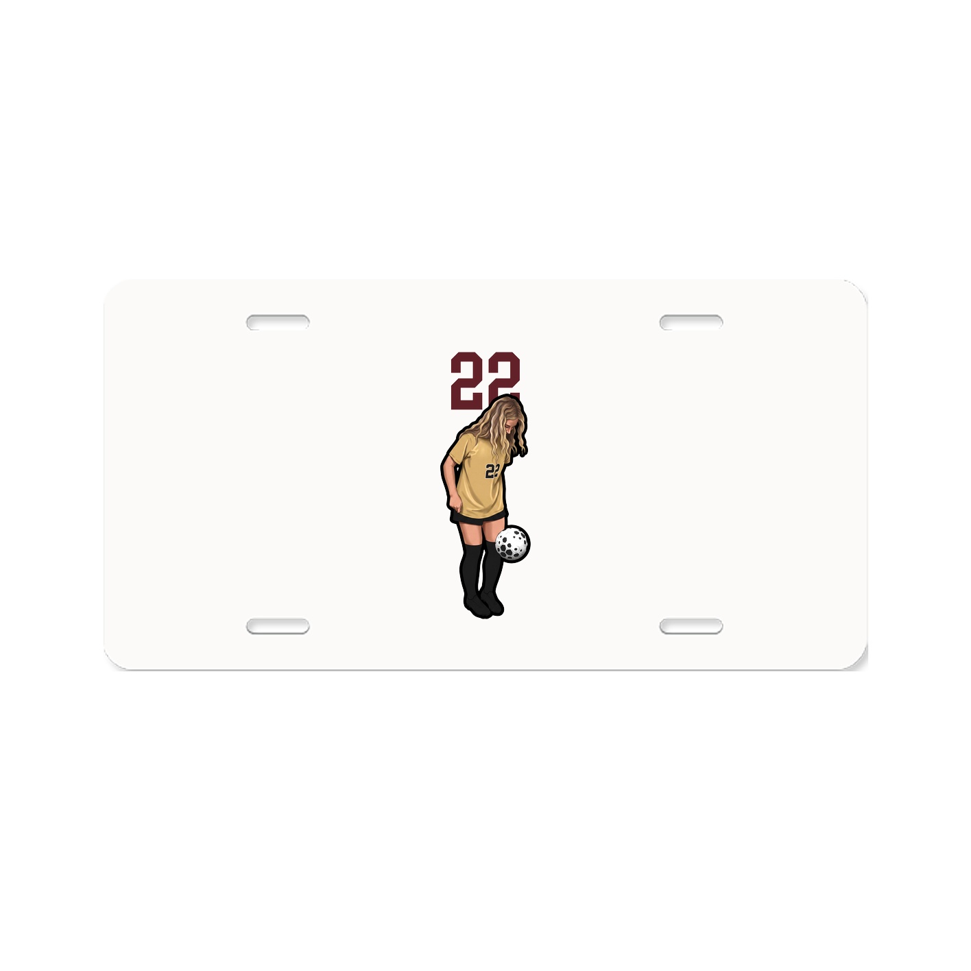 License Plate — Number Top in Classic