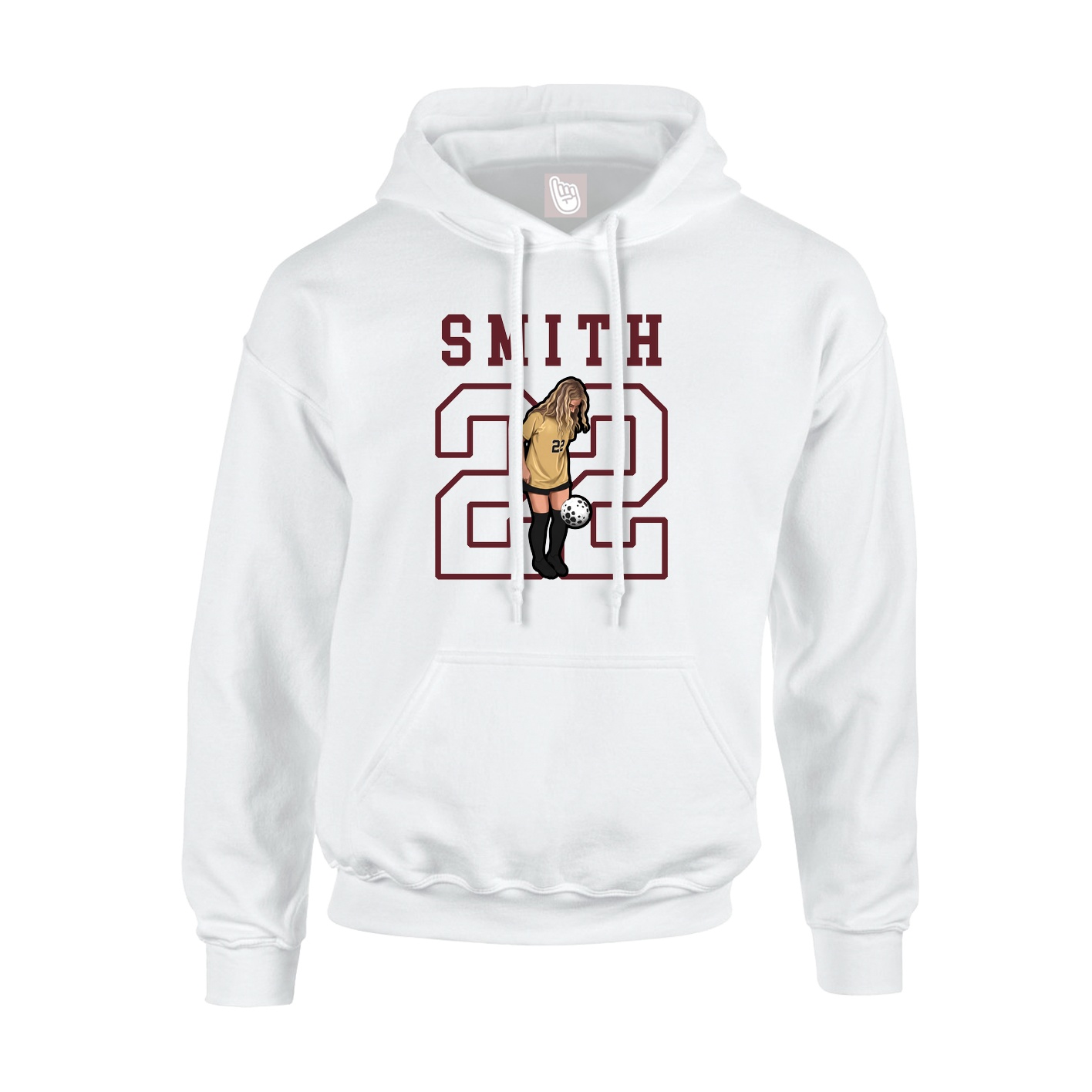 Hoodie — Shirsey in White