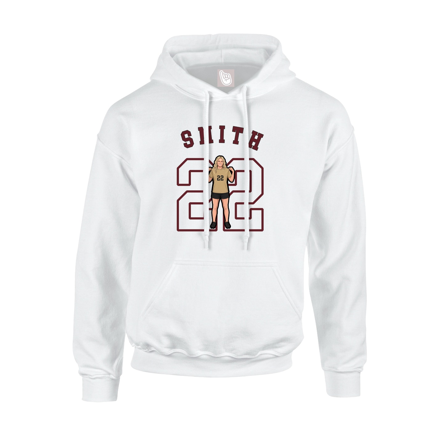 Hoodie — Shirsey Arch in White