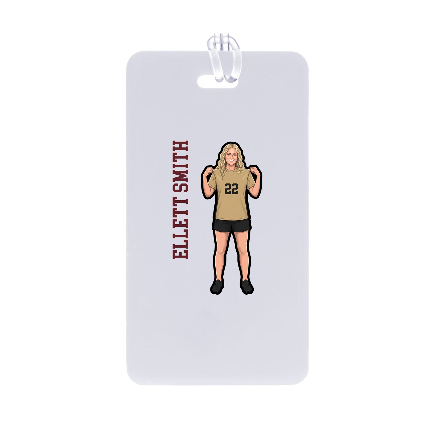 Bag Tag — Name Vertical in Classic