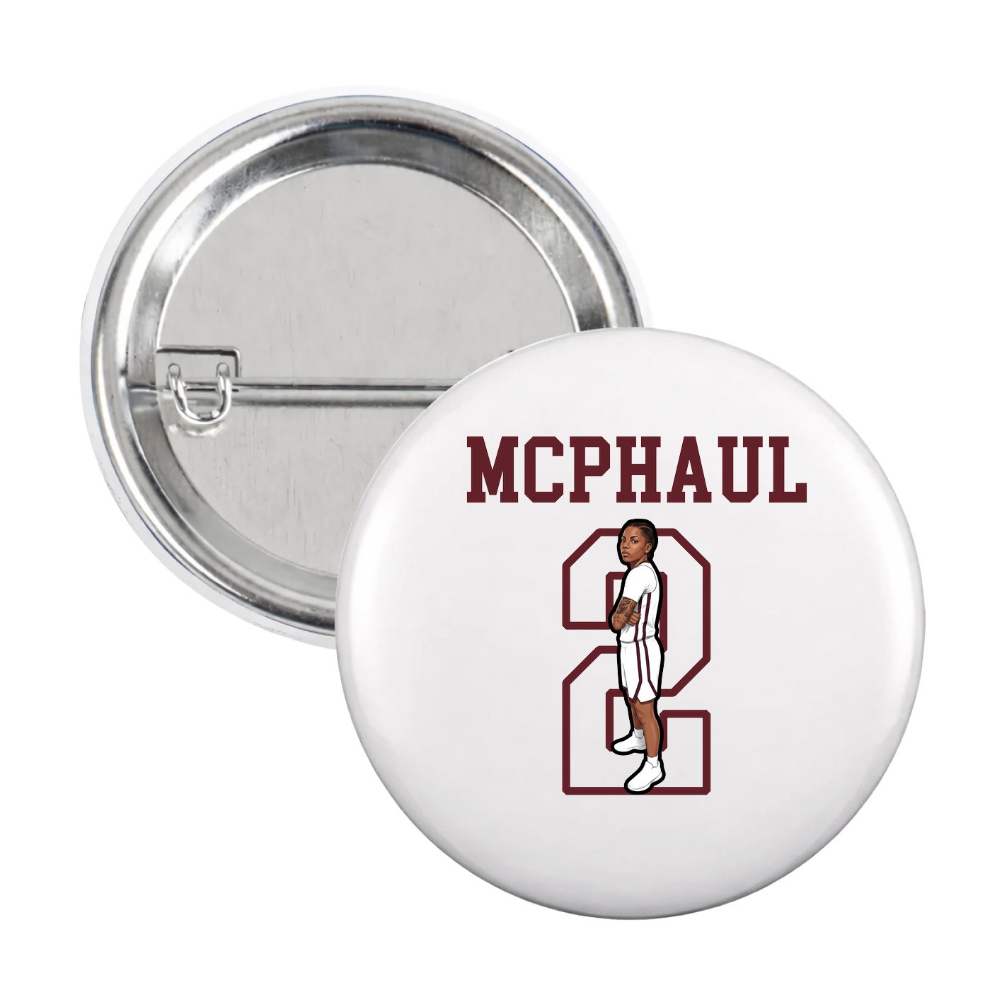 Game Day Button — Shirsey in White