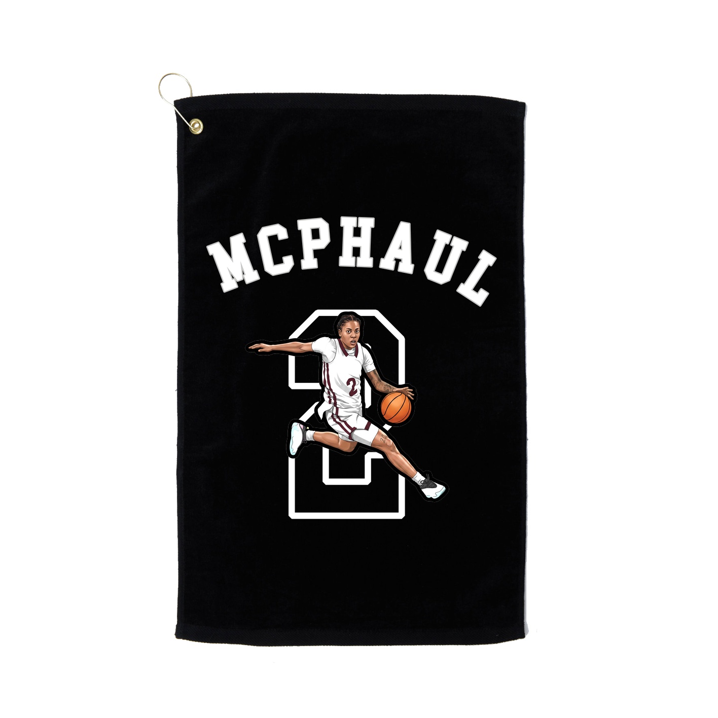 Golf Towel — Shirsey Arch in Black