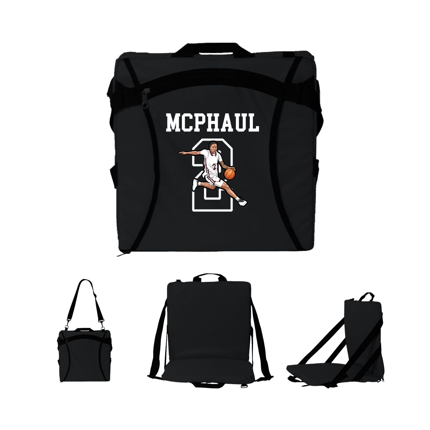 Folding Stadium Seat — Shirsey in Black