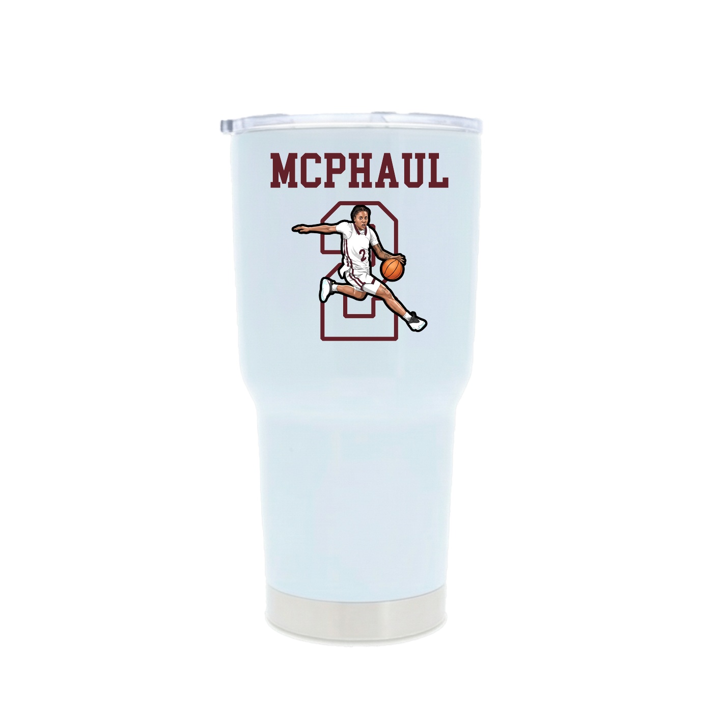 30oz Stainless Steel Tumbler — Shirsey in White