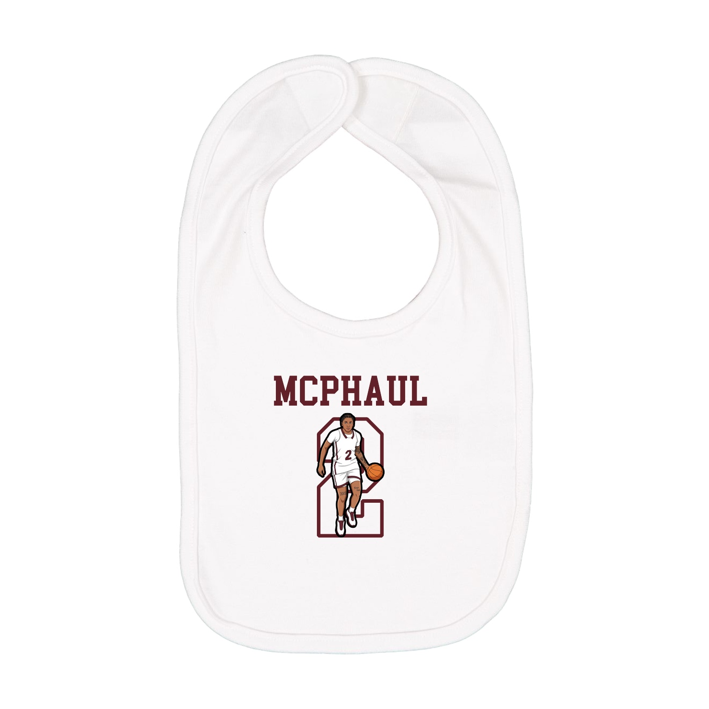 Infant Bib — Shirsey in White