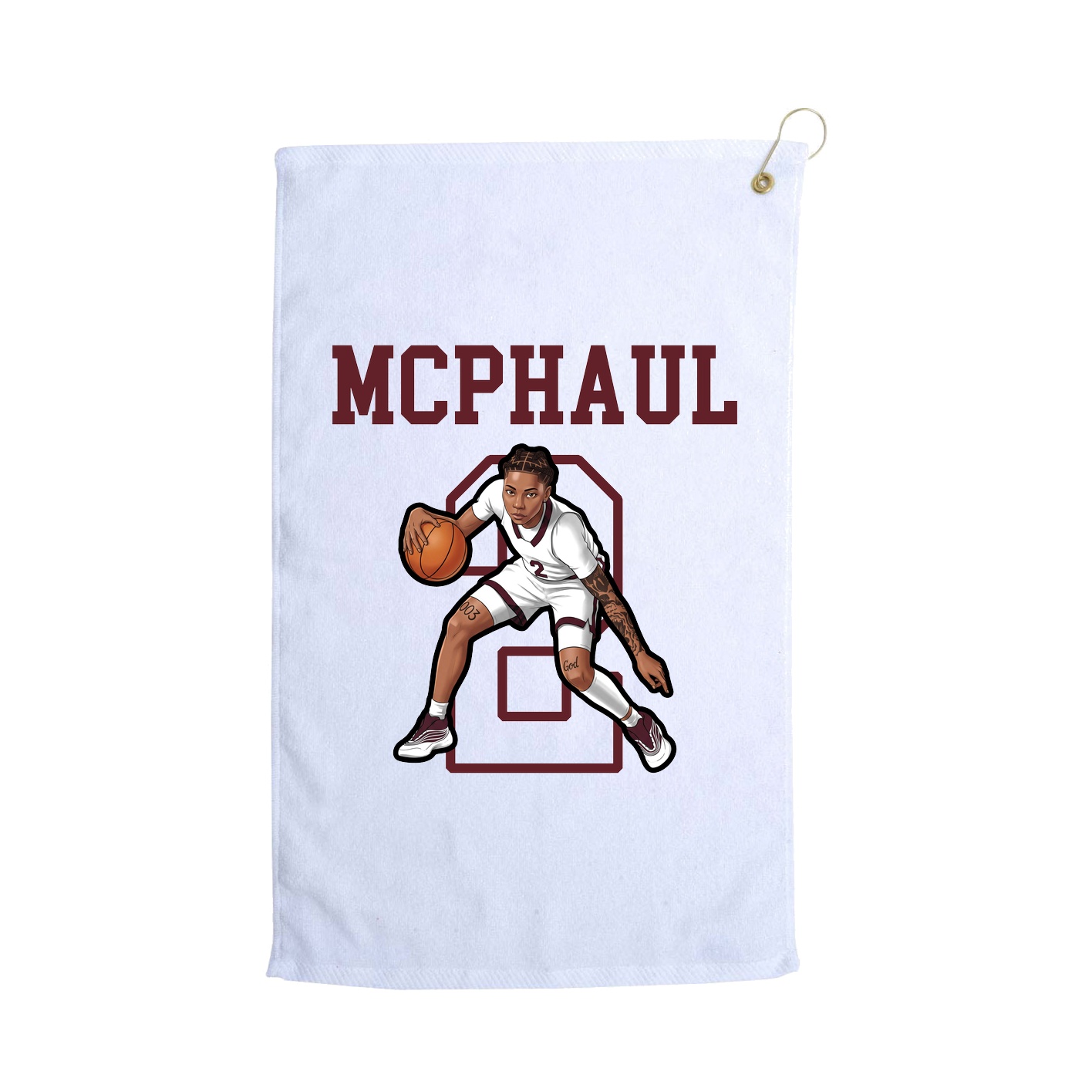 Golf Towel — Shirsey in White