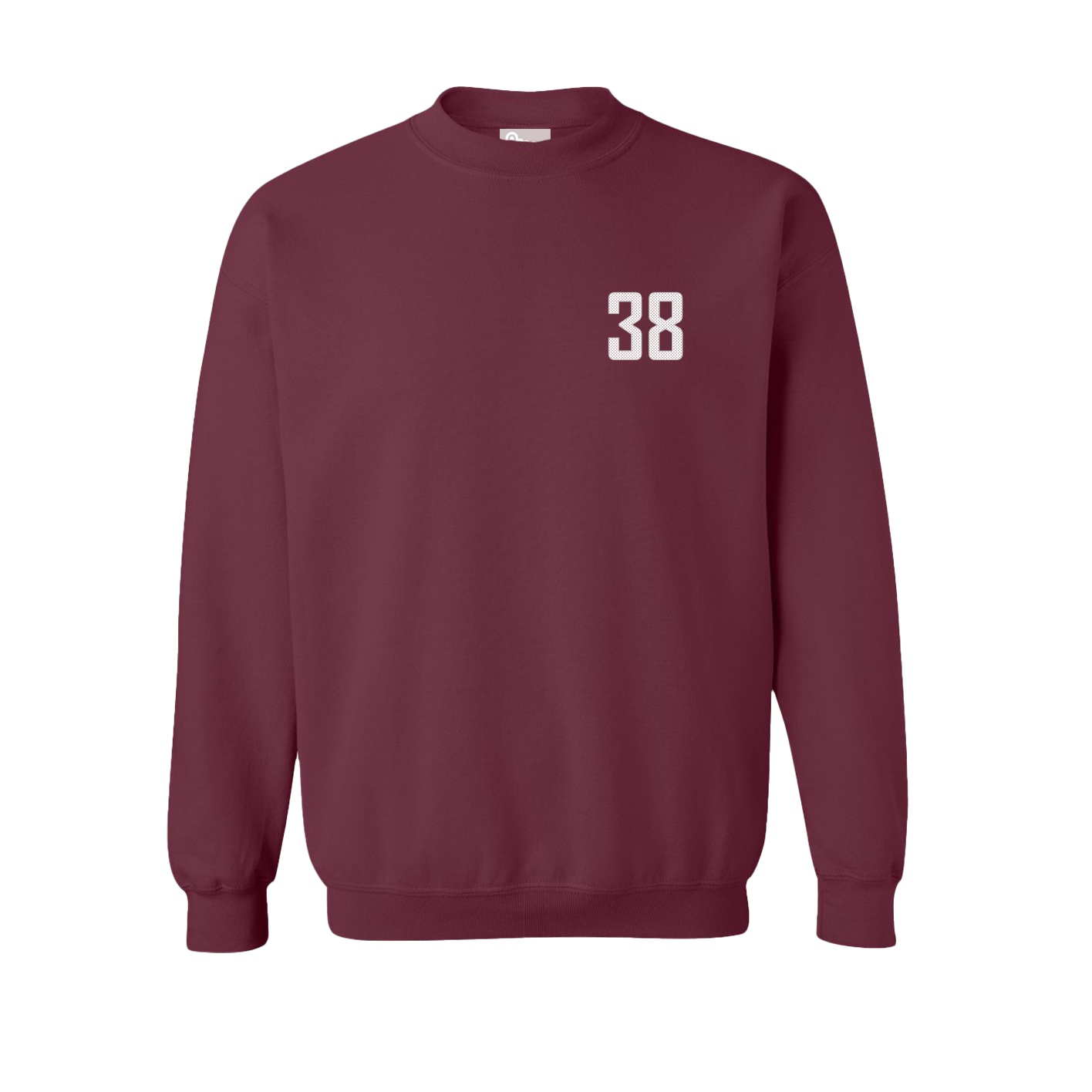 Fleece Crew — Front Shirsy in Maroon
