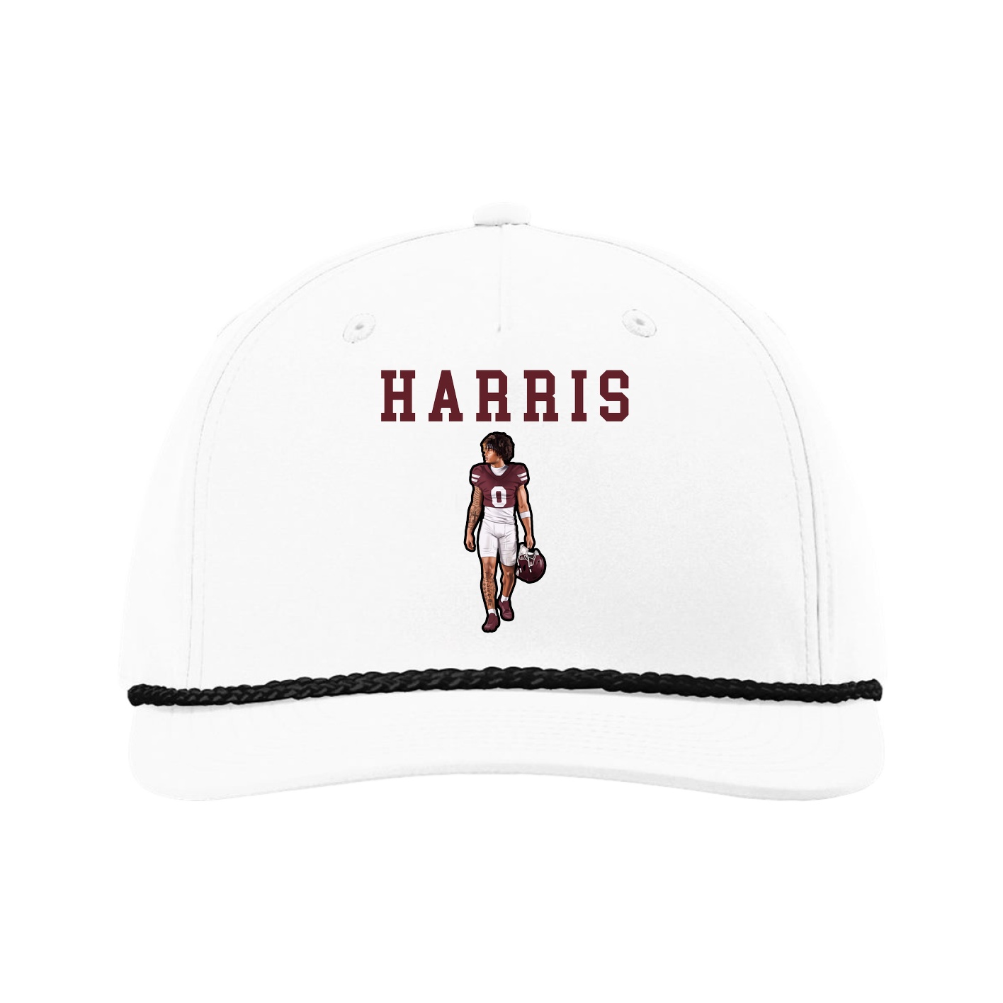 Five-Panel Classic Rope Cap — Shirsey in White