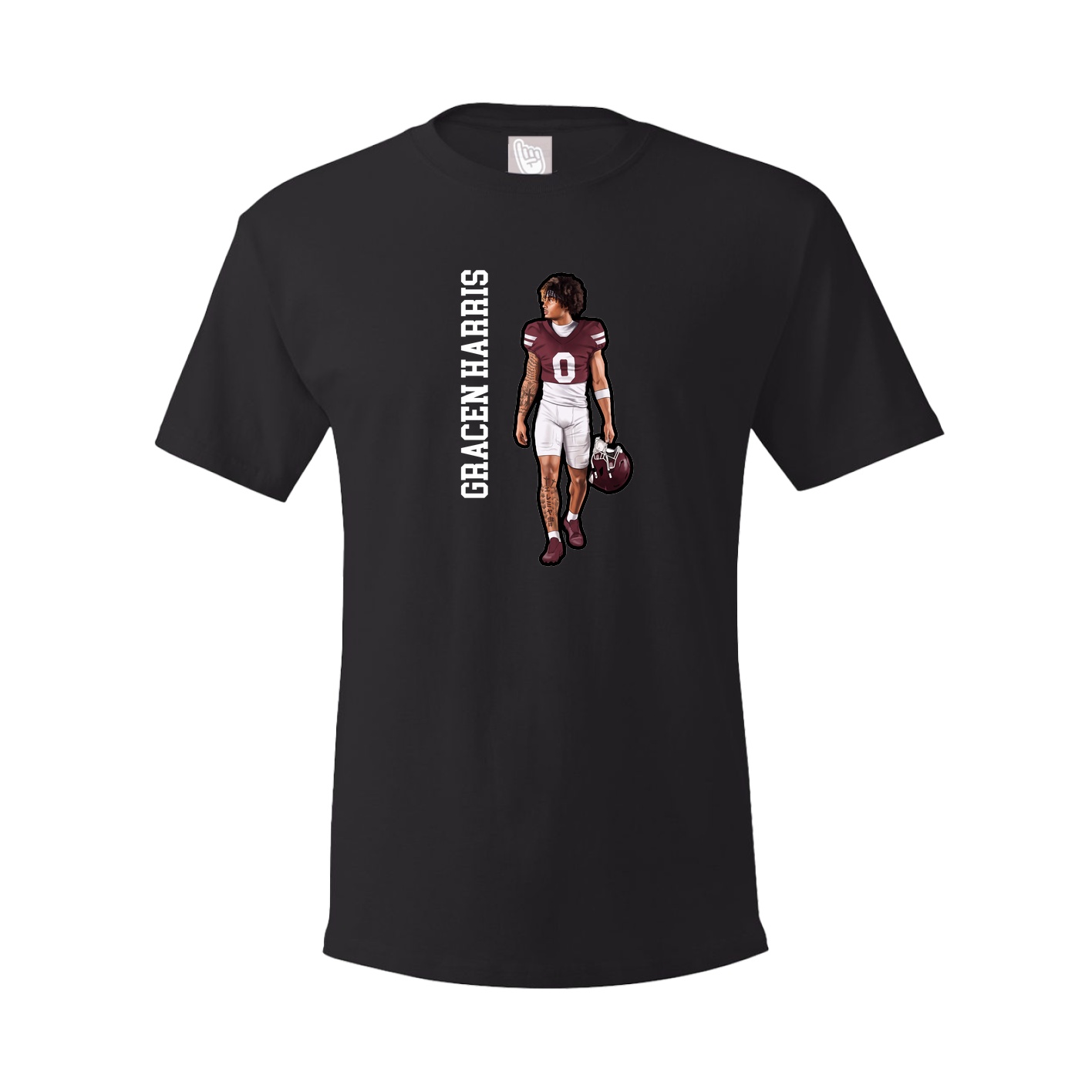 Tee — Name Vertical in Black
