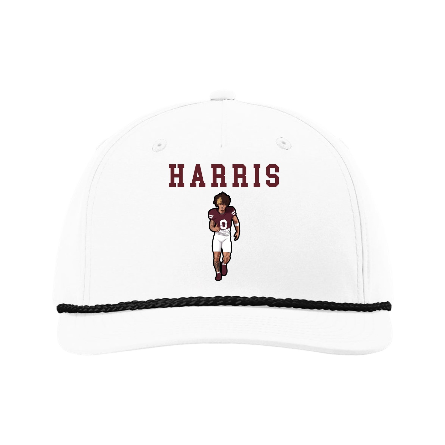 Five-Panel Classic Rope Cap — Shirsey in White