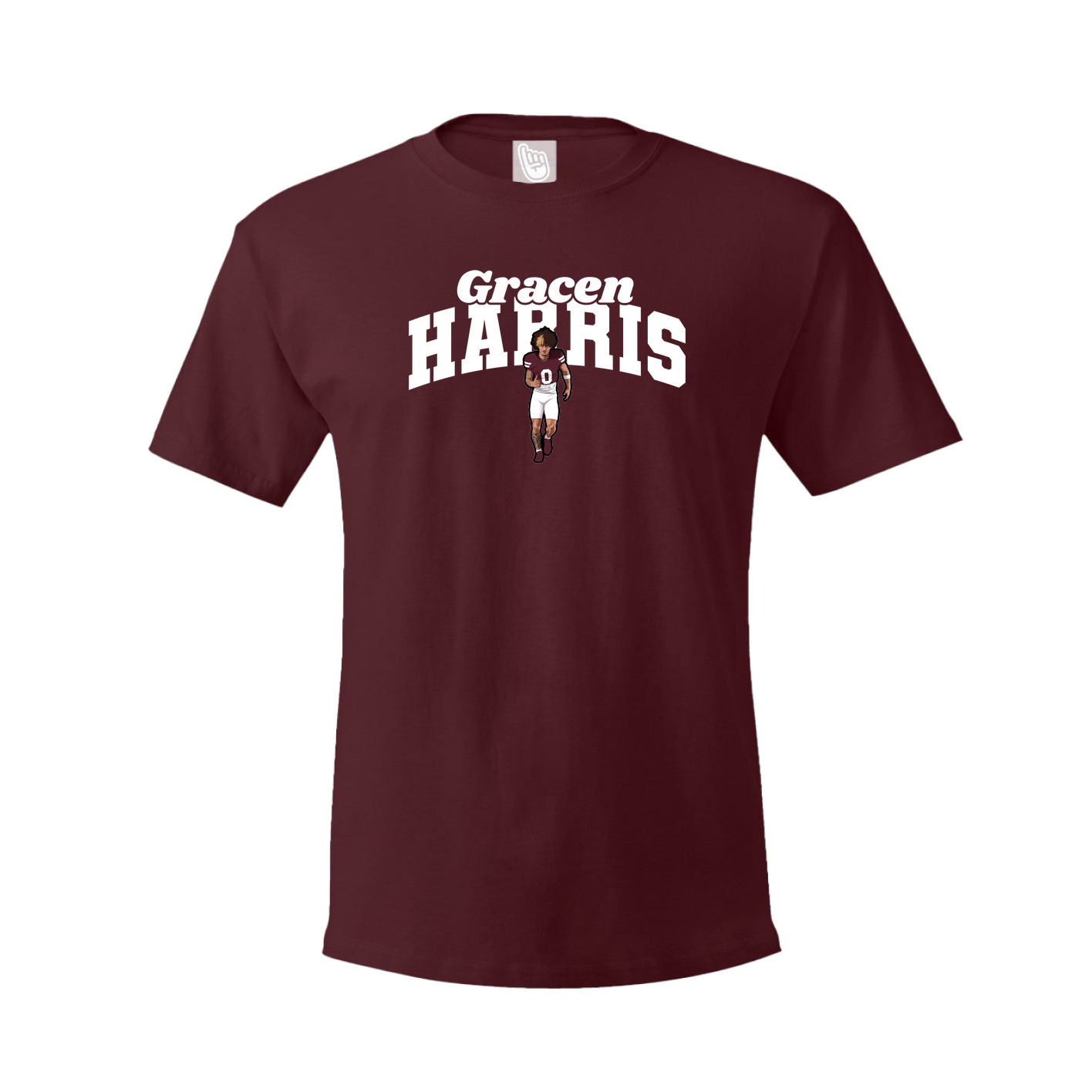 Tee — Signature Arch in Maroon