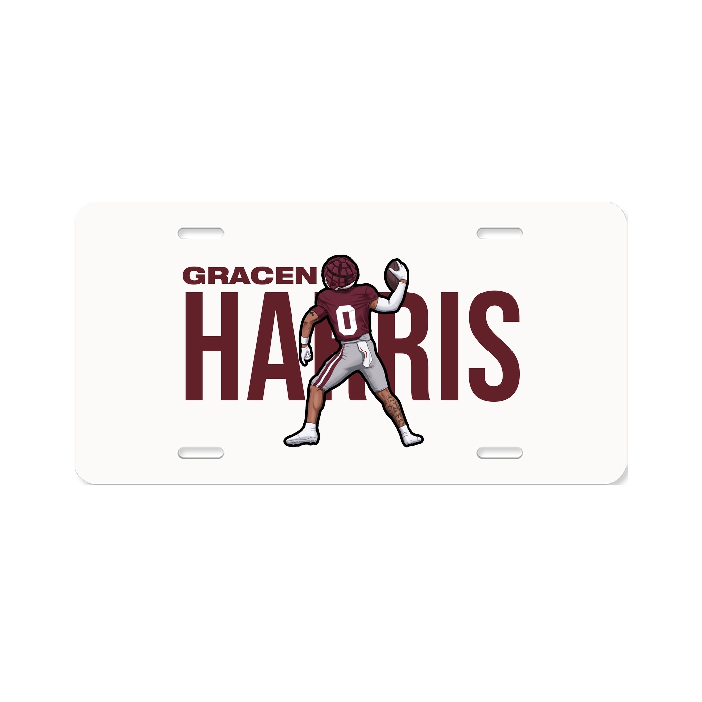 License Plate — Player Name in Classic