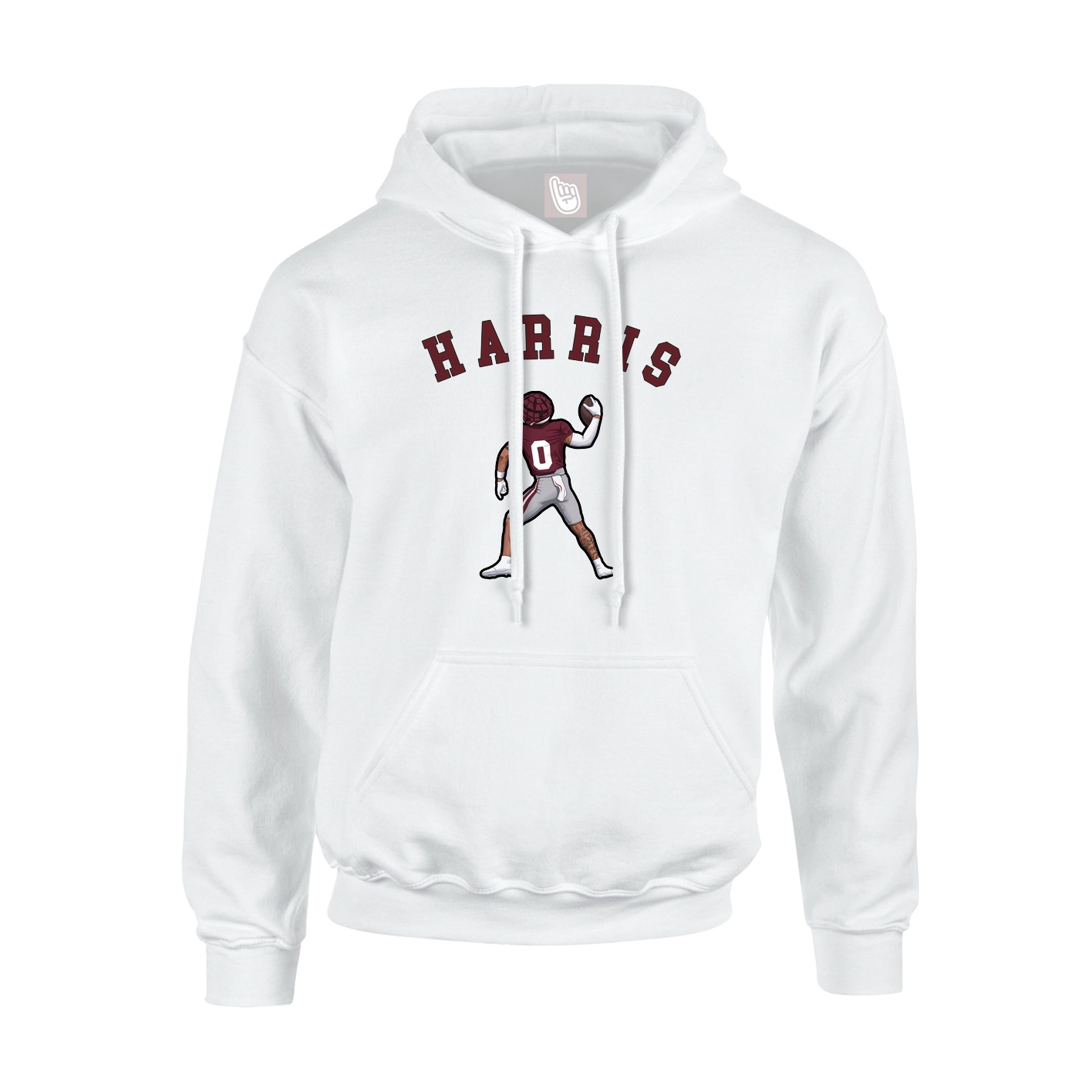 Youth Hoodie — Shirsey Arch in White