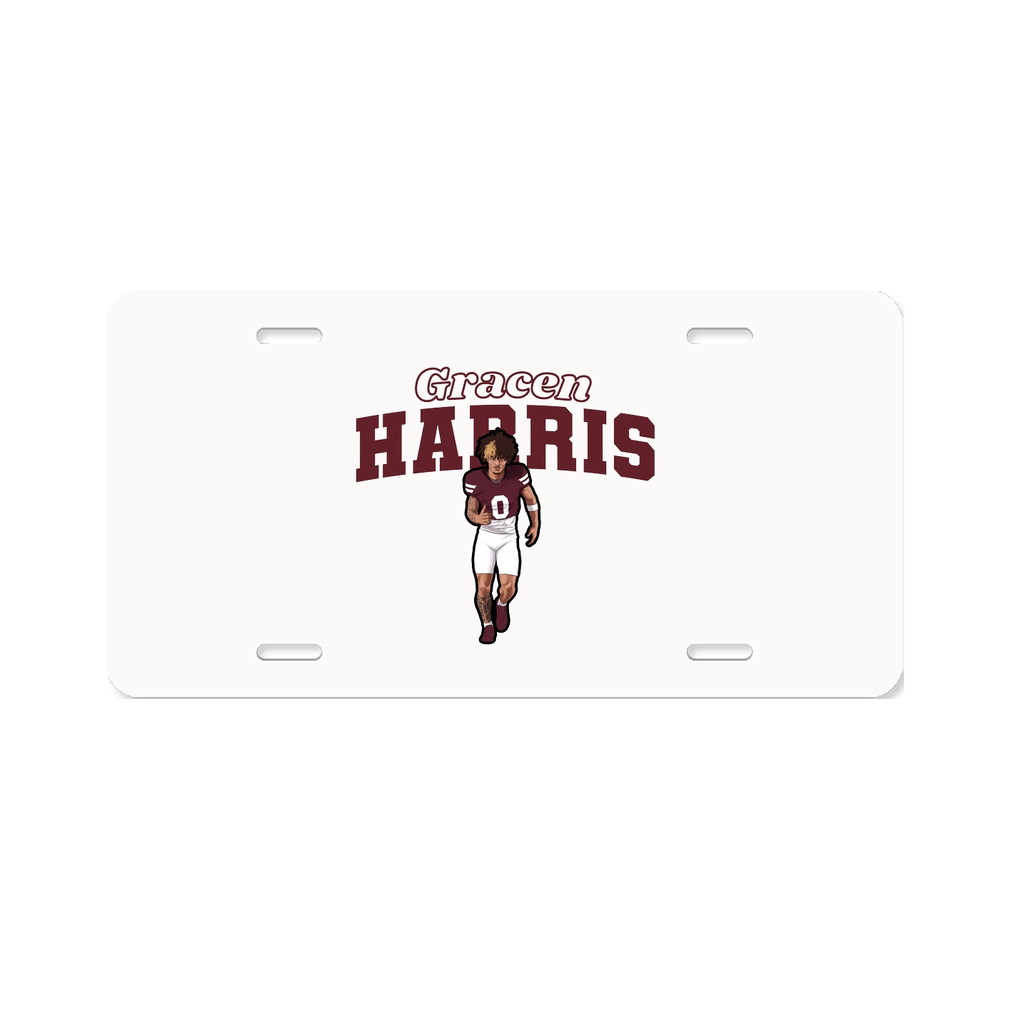 License Plate — Name Arch in Classic