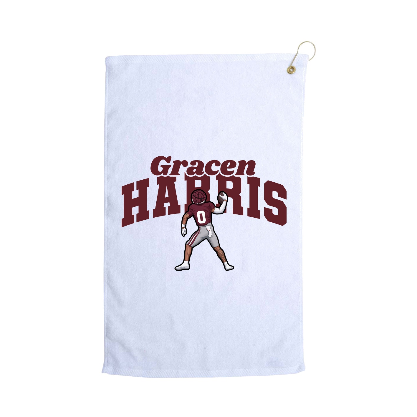 Golf Towel — Signature Arch in White