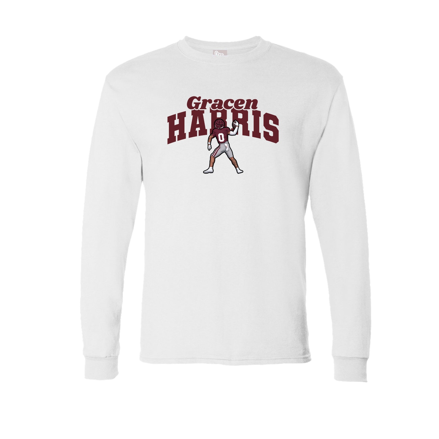 Long Sleeve Tee — Signature Arch in White