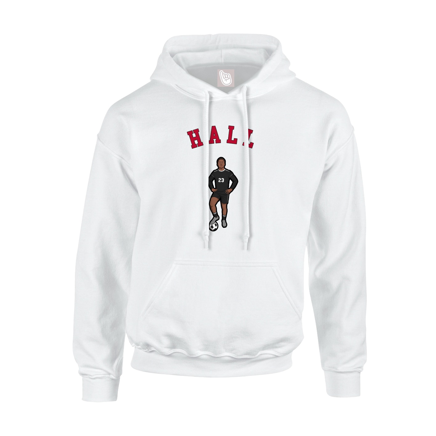 Youth Hoodie — Shirsey Arch in White