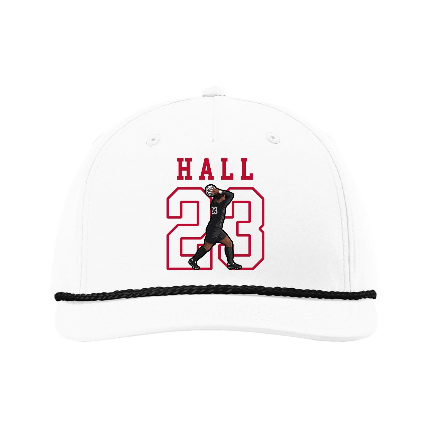 Five-Panel Classic Rope Cap — Shirsey in White