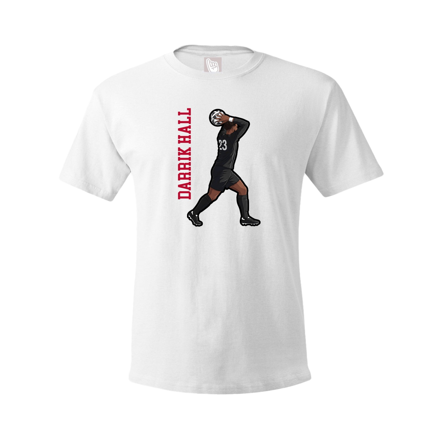 Tee — Name Vertical in White