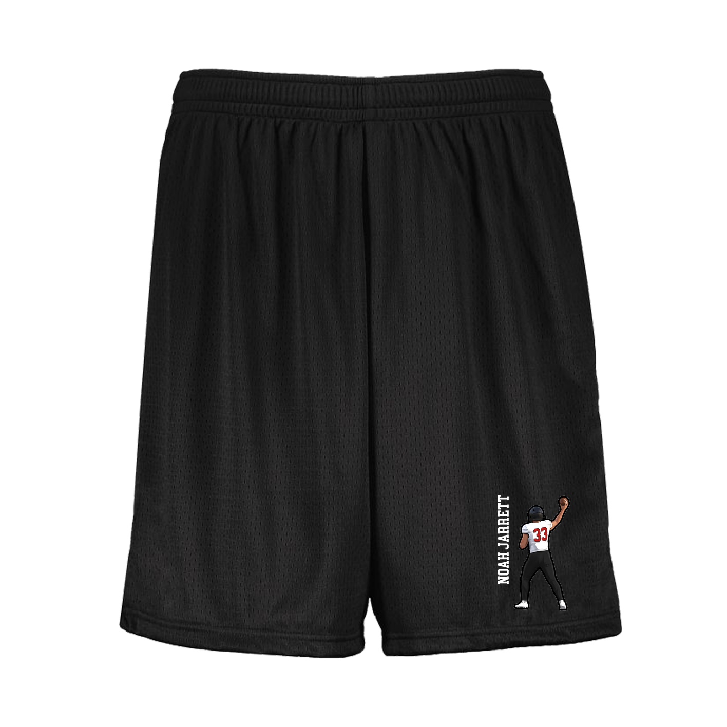Shorts — Name Vertical in Black