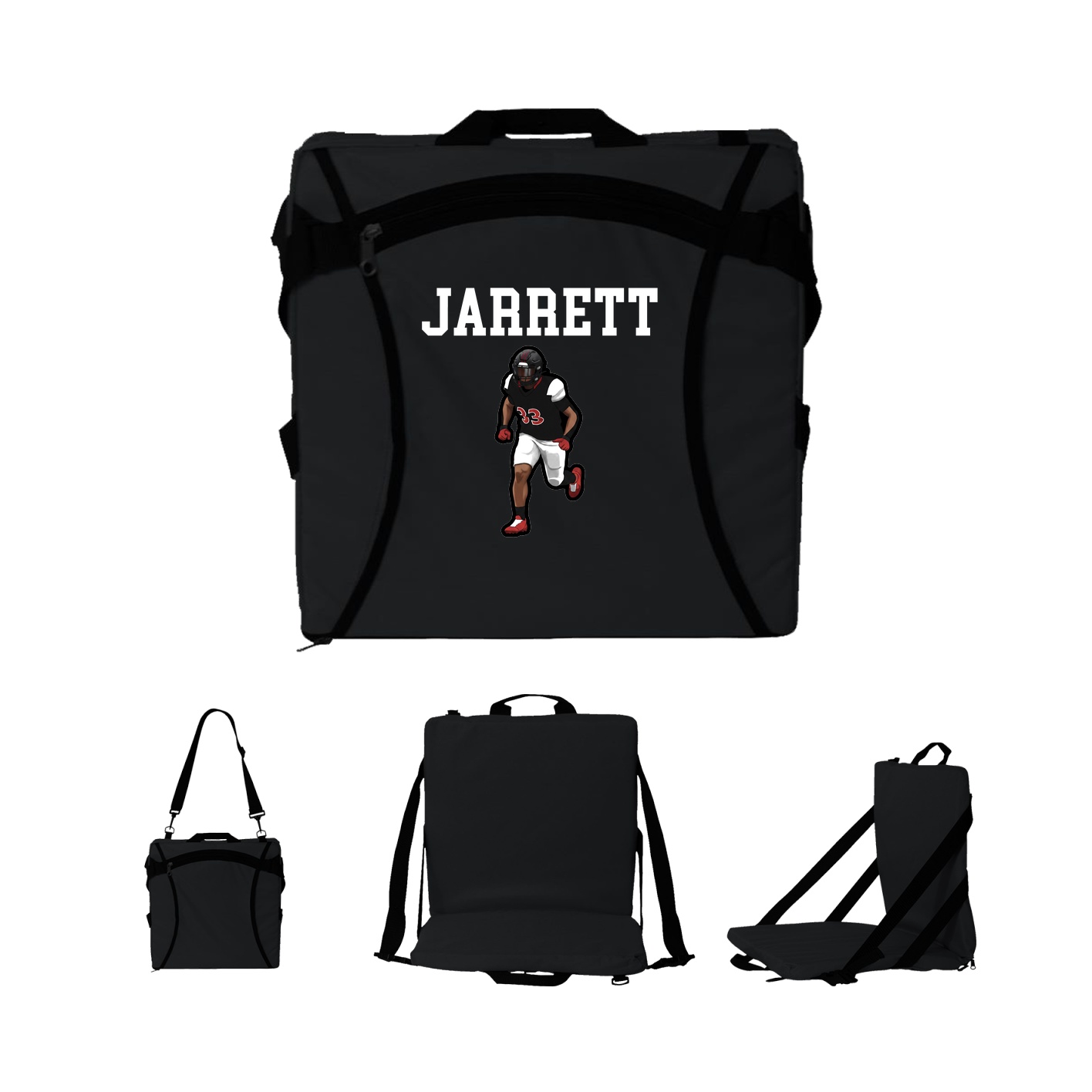 Folding Stadium Seat — Shirsey in Black
