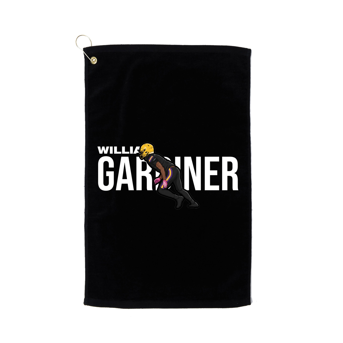 Golf Towel — Player Name in Black