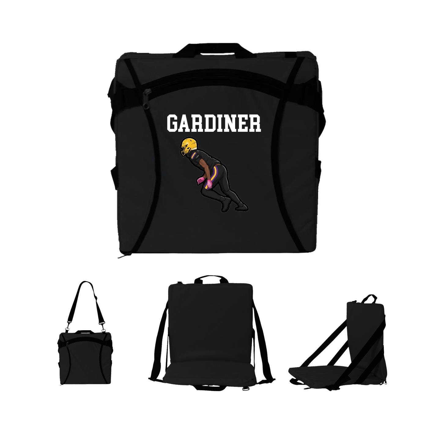 Folding Stadium Seat — Shirsey in Black