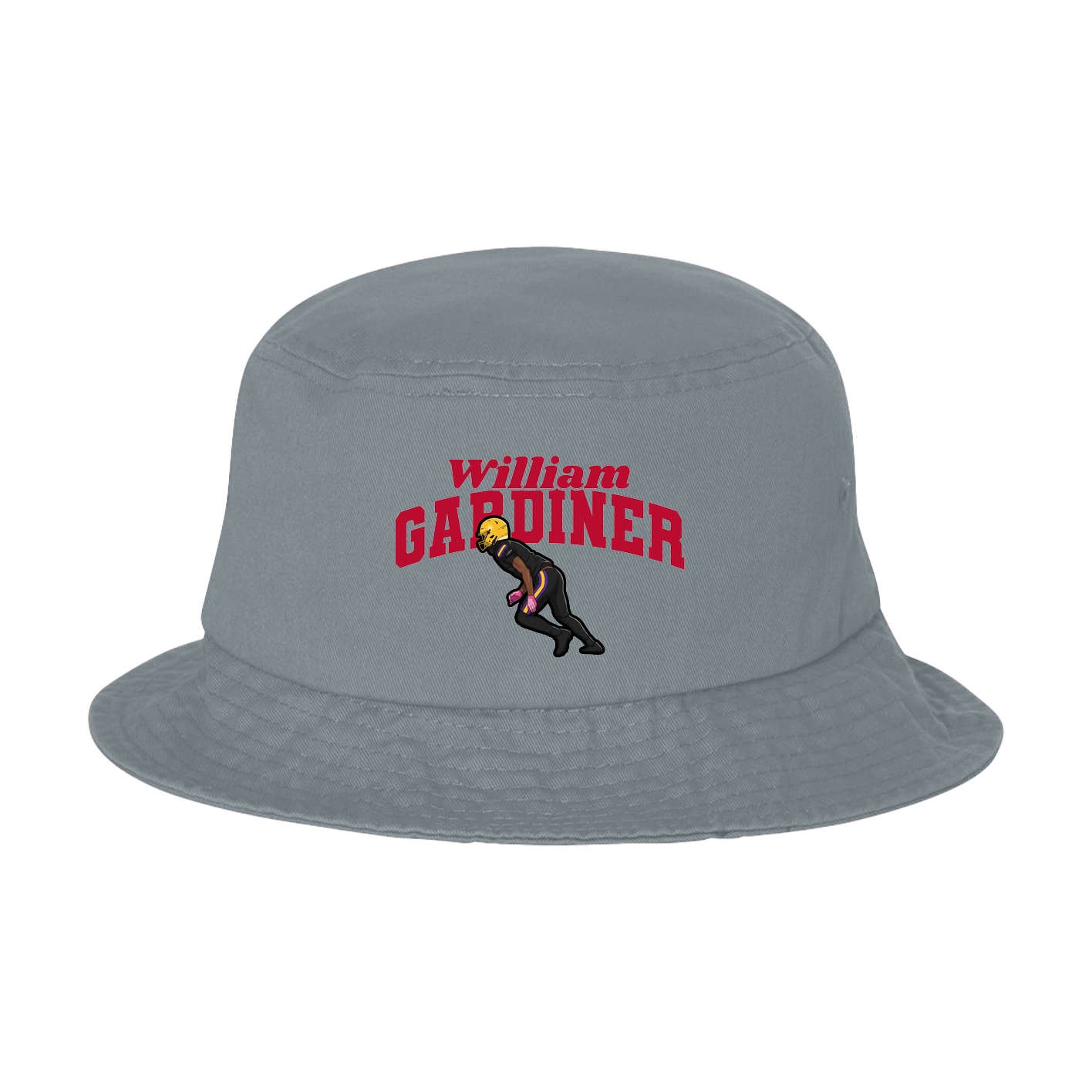 Bucket Cap — Signature Arch in Grey