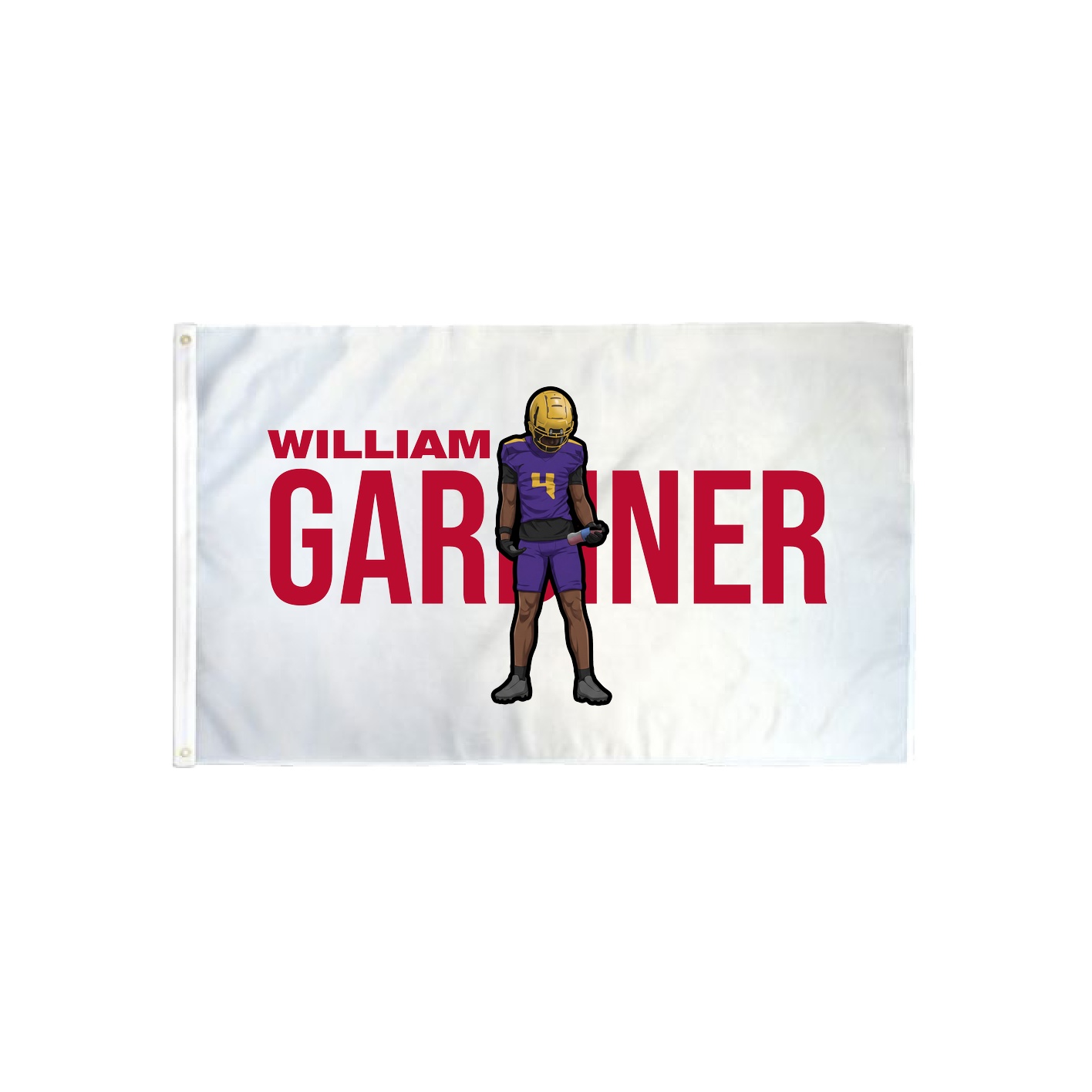 3x5 Flag — Player Name in Classic