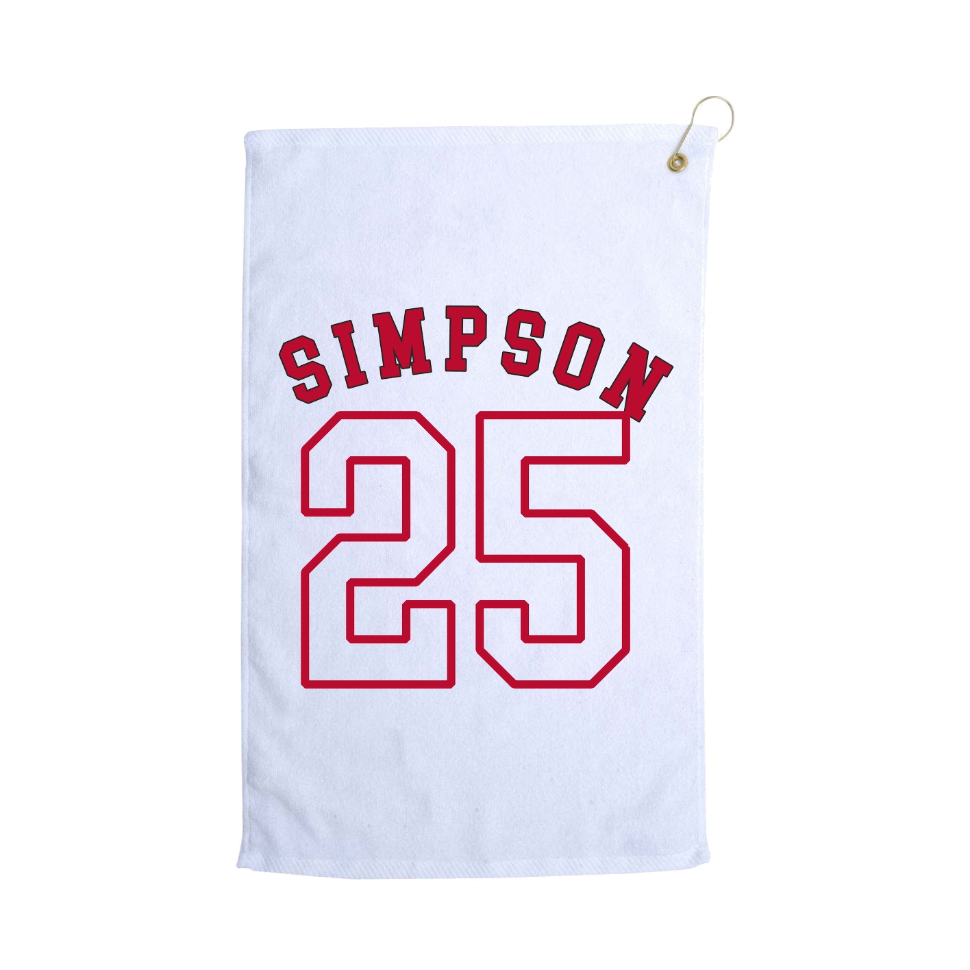 Golf Towel — Shirsey Arch in White