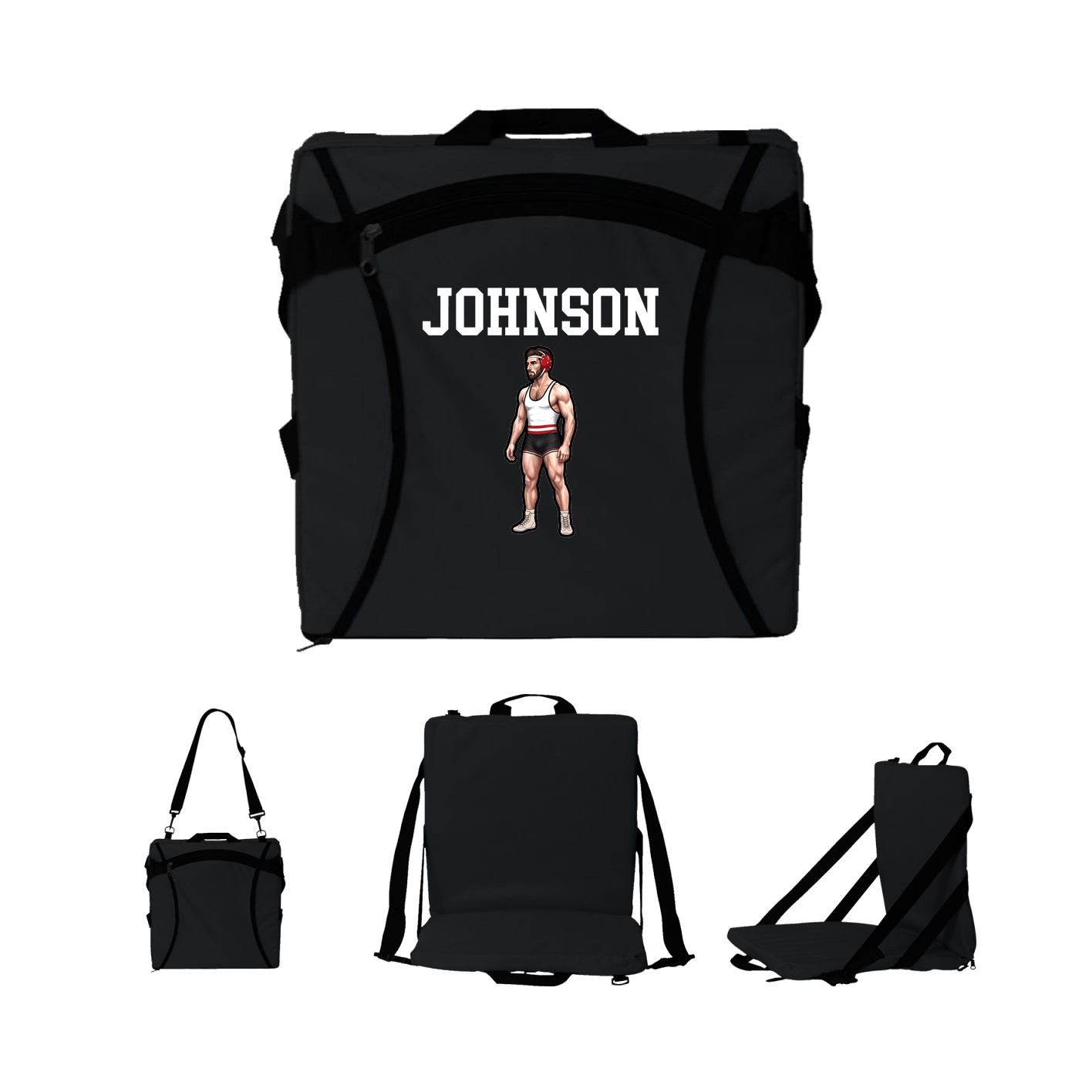 Folding Stadium Seat — Shirsey in Black