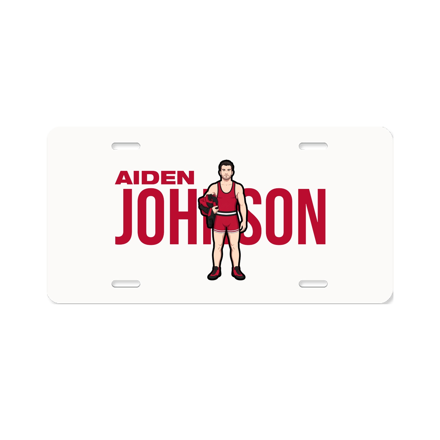 License Plate — Player Name in Classic