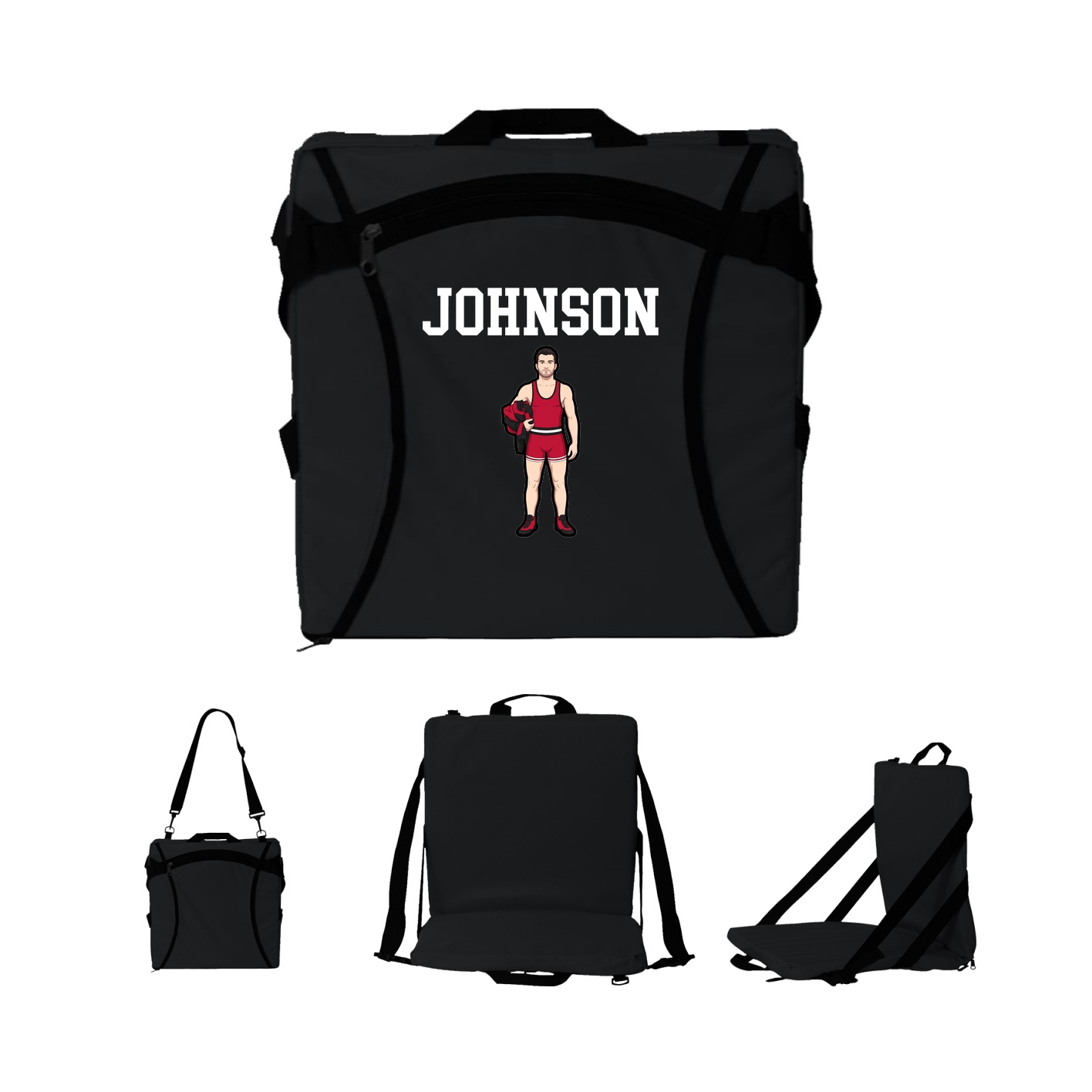 Folding Stadium Seat — Shirsey in Black